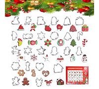 Tangger 24 Pezzi Formine Biscotti Tagliabiscotti in Acciaio Inossidabile Tagliabiscotti Natalizi Formine per Biscotti Autunno Veicoli Tagliabiscotti stampini per dolci