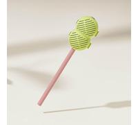 Tanghulu - Filtro per tè a sfera con manico lungo, 2 in 1, divertente, di alta qualità, riutilizzabile, a maglia fine, diffusore a intervalli per tè sfuso, per tazze e teiere, foglie sfuse (A)