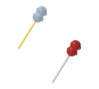 Tanghulu - Filtro per tè a sfera con manico lungo, 2 in 1, divertente, di alta qualità, riutilizzabile, a rete fine, diffusore a intervalli per tè sfuso, per foglie di tè sfuse per tazza e teiera