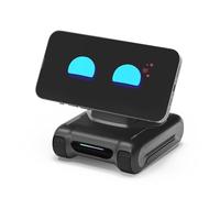 TangibleFuture LOOI Robot-Space Black - Compagno desktop AI con interazione vocale ChatGPT, memoria, personalità, riconoscimento gestuale e facciale, supporto emotivo e ricarica wireless da 10 W