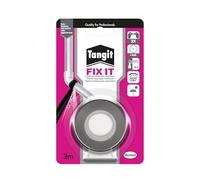 Tangit Fix It Tape, Nastro Autoagglomerante, Per Riparare Perdite in Interni ed Esterni. Resiste fino a 4 bar di Pressione, Elastico, Applicabile su superfici bagnate, Colore Nero, Nastro da 3m
