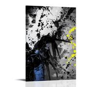 TANGJUNMR Poster su tela con immagine di Edward mani di forbice e film classici, serie TV popolare, decorazione artistica da parete, per camera da letto, 40 x 60 cm, con cornice