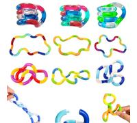 Tangle Fidget Toy 10 Pezzi Finger Hand Tangles Toy Finger Decompression Fidget Fidget Twister Mano Giocattolo per Bambini e Adulti Rilassati Antistress e Giocattoli Educativi