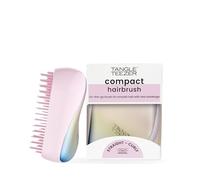 Tangle Teezer Compact Styler Detangler Hairbrush - Spazzola per capelli bagnati e asciutti - Cromata districante per tutti i tipi di capelli - Da viaggio con coperchio protettivo - Perlata Matte