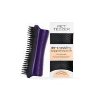 Tangle Teezer | Pet Teezer | Spazzola a doppio livello per cani per la rimozione del pelo e la toelettatura | Ideale per razze a pelo doppio | Ergonomica e facile da pulire | Purple & Grey