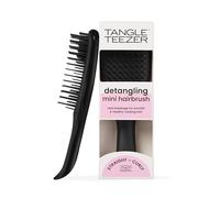 Tangle Teezer, La mini spazzola per capelli districante Ultimate, Delicata sui capelli bagnati, Denti a due livelli e comoda impugnatura, Ottima per bambini e viaggi, Riduce nodi e rotture, Nero