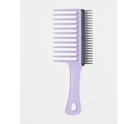 Tangle Teezer | Pettine a denti larghi per capelli da 3C a 4C | A doppio lato con denti lunghi e corti | Districa senza fatica e riduce la formazione di peli | Lilac & Black