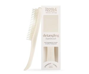 Tangle Teezer Ultimate Detangler Hairbrush - Spazzola cromata per capelli bagnati e asciutti - Doppie setole - Sciogli nodi per tutti i tipi di capelli - Crema Porcellana