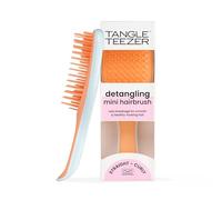 Tangle Teezer Ultimate - Spazzola districante per capelli, elimina i nodi e riduce la rottura, mini spazzola per capelli, per viaggi, mani piccole e tutti i tipi di capelli, blu ghiaccio e arancione
