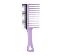 Tangle Teezer | Pettine a denti larghi per capelli da 3C a 4C | A doppio lato con denti lunghi e corti | Districa senza fatica e riduce la formazione di peli | Lilac & Black