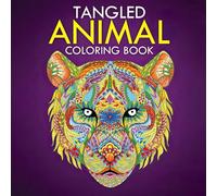 Tangled Animal Coloring Book: Zen Wildlife Coloring Pages with Complex Artistic Animal Scenes for Adults for Relaxation and Reflective Art Therapy