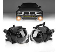 TangMiGe Fendinebbia compatibile con BMW E60 E61, Serie 5, (525i 525xi 528i 528xi 530i 530xi 535i 535xi 545i 550i), 07/2003-09/2010, Tutto solo per paraurti pacchetto M Tech Sport,1 Paio (Fumo Nero)