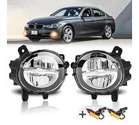 TangMiGe Fendinebbia compatibile con BMW F20 F21 F22 F23 F30 F31 F32 F33 F34 F36 F45 F46, Serie 1 3 4, 2010-2018, LED sostituzione diretta o LED to alogenen, 1 Paio (Chiaro)