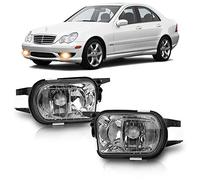 TangMiGe Fendinebbia compatibile con Mercedes Benz W203 S203 CL203 C209 A209 C215 R171, (Classe C Sportcoupe CLC CLK S Coupe CL SLK), 05/2000-12/2011, 1 Paio (Chiaro)