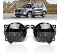 TangMiGe Fendinebbia compatibile con Volkswagen Caddy III 3, Eos, Golf Plus, Polo, Tiguan, Touran, (VW 2K 1F7 5M1 521 6R 5N 1T1 1T2), 2004-2011, HB4, 1 Paio (Fumo Nero)