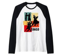 Tango Dancing Tshirt per Ballerina di Tango | Retro Womens Tango Maglia con Maniche Raglan