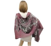 Tango Elegante Sciarpa Rosa Antico Sciale Donna Coprispalle Cerimonia misto Seta