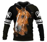 TangoDS Amore Cavallo Nativo Indiano 3D Stampato Autunno Uomini Felpe con Cappuccio Unisex Casual Pullover Zip Giacca Felpa Streetwear