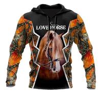 TangoDS Amore Cavallo Nativo Indiano 3D Stampato Autunno Uomini Felpe con Cappuccio Unisex Casual Pullover Zip Giacca Felpa Streetwear