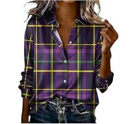 TangoDS Camicie da Donna a Manica Lunga con Colletto e Bottoni per Primavera Estate e Autunno Bluse Casual da Lavoro