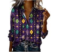 TangoDS Camicie da Donna a Manica Lunga con Colletto e Bottoni per Primavera Estate e Autunno Bluse Casual da Lavoro