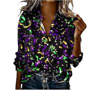 TangoDS Camicie da Donna a Manica Lunga con Colletto e Bottoni per Primavera Estate e Autunno Bluse Casual da Lavoro