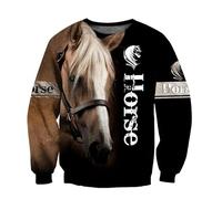 TangoDS Cavallo Pittura Colorato 3D Stampato Autunno Uomini Felpe con Cappuccio Unisex Casual Pullover Zip Giacca Streetwear