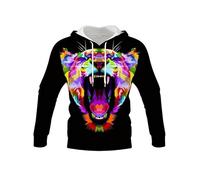 TangoDS Felpa con Cappuccio da Uomo Vikings Tatuaggio Vichingo Mitologia norrena Felpe Stampate a Manica Lunga con Coulisse e Tasche