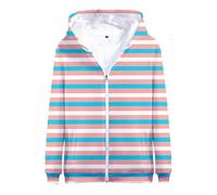 TangoDS Righe/Quadri 3D Stampato Donne Uomini Felpa con Cappuccio Cerniera Manica Lunga Giacca Pullover Felpa Casual Autunno Streetwear