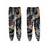 TangoDS Viking Dragon Jogger Pantaloni della Tuta Donna/Uomo Dragon Pattern 3D Printed Lounge Joggers Pantaloni Affusolati con Tasche