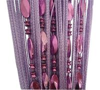 Tangpan, tenda divisoria per finestre anti-mosche con perline luminose decorative, 100 cm x 200 cm, Tessuto, Purple, 100_x_200_cm