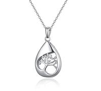 TANGPOET Collana con urna in argento 925 per le ceneri Gioielli per la commemorazione della cremazione Collana con ciondolo per le ceneri per donne e uomini con kit di riempimento a imbuto