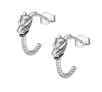 TANGPOET Orecchini a cerchio con nodo celtico, in argento Sterling 925, da uomo, piccoli gioielli vichinghi, regalo irlandese per donne, 0.59, Argento sterling, Nessuna pietra preziosa