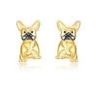 TANGPOET Orecchini per cani da donna e ragazza, in argento 925, ipoallergenici, per compleanno, Natale, per la mamma e gli amanti degli animali domestici, Argento sterling, Nessuna pietra preziosa