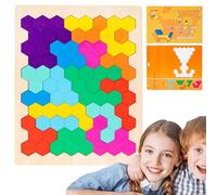 Tangram - Gioco da tavolo per pensiero logico - Giocattolo di per intelligenza e enigmi mentali, per bambini e bambini e famiglia a casa