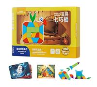 Tangram magnetico per, Gioco educativo interattivo, Puzzle creativi, sviluppo cognitivo precoce, abilità spaziale, Coordinamento occhio-mano, Apprendimento pre-didattico