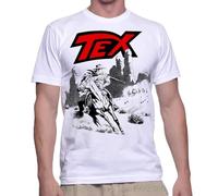 Tang's lifestyle Maglietta-Tex-Willer-Loose-Funny-O-Neck-Short-Sleeve-Cotton-T-Shirt