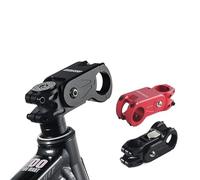 TANGSIYANG Attacco Manubrio MTB Stelo di Sospensione Ammortizzatore da 20 Gradi 31,8/80 mm Attacco Manubrio for Bicicletta Bici Strada Gravel MTB Ammortizzante(Red)
