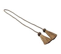 TANGSIYANG Ferma Tende 1 Pezzo fermacravatta for Tende con Nappa fermacravatte Dorati for Accessori for portacorda Cavo for in Poliestere Oscurante(Flaxen)