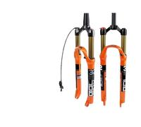 TANGSIYANG Forcella MTB 1 PCS Forcella della Bici Arancione MTB Bicicletta Sospensione Anteriore Dritto/Conico RL/Lo 26/27.5/29 Pollici in Lega di Magnesio QuickRelease(27.5 Straight Manual)