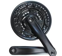 TANGSIYANG Guarnitura MTB Mountain Bike Crankset in Lega di Alluminio in in Acciaio a Catena Piastra Denti Disco 6/7/8 velocità 42-34-24T 170mm Lunghezza