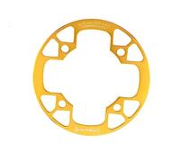 TANGSIYANG Monocorona MTB 104bcd Coperchio di Protezione for Ruota Catena for Bicicletta MTB Piastra di Protezione for Bicicletta Guarnitura for Bici Piastra di Protezione Completa(32-34T Gold)