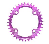 TANGSIYANG Monocorona MTB 104BCD Ovale MTB Corona Stretto Largo Mountain Bike Bicicletta 32T 34T 36T 38T Guarnitura Piatto Dente Singolo Parti 104 BCD(Purple 34T Oval)