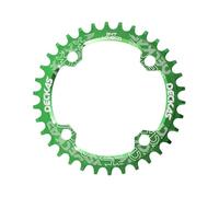 TANGSIYANG Monocorona MTB 104BCD Ovale/Rotondo Stretto Largo Corona MTB Mountain Bike Bicicletta 32T 34T 36T 38T Guarnitura Dente Piatto Parti 104 BCD(32T,4)