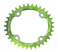 TANGSIYANG Monocorona MTB 104BCD Ovale Stretto Largo Corona MTB Mountain Bike Bicicletta 32T 34T 36T 38T Guarnitura Singolo Dente Piatto Parti 104 BCD(Green 36T Oval)