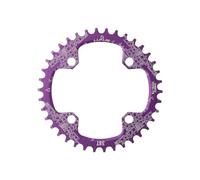 TANGSIYANG Monocorona MTB 32T 34T 36T 38T Guarnitura for Bicicletta Piastra dentata Parti 104BCD Rotondo Stretto Largo Corona Parti di Bici stabili(32T,Purple)