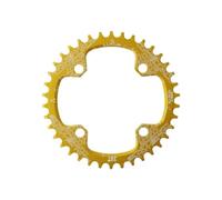 TANGSIYANG Monocorona MTB 32T 34T 36T 38T Guarnitura for Bicicletta Piastra dentata Parti 104BCD Rotondo Stretto Largo Corona Parti di Bici stabili(32T,Gold)