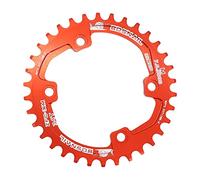 TANGSIYANG Monocorona MTB Anello for Catena Rotondo 30T/32T/34T/36T/38 96 BCD Bicicletta Bicicletta Ruota dentata Piastra dentata(36T,Red)