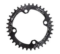 TANGSIYANG Monocorona MTB Corona 104BCD Rotonda 30t 32t 34t 36t 38t 40t 42t 44t 46t 48t 50t 52t Dente Singolo Dente Piastra MTB Mountain Bike 104 BCD(32T,Noir)