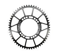 TANGSIYANG Monocorona MTB Corona 110 BCD Ovale 34 36 38 40 42 44 46 48 58T 60 Denti Bici da Strada Ruota di Catena 110bcd(Hollow 42T)